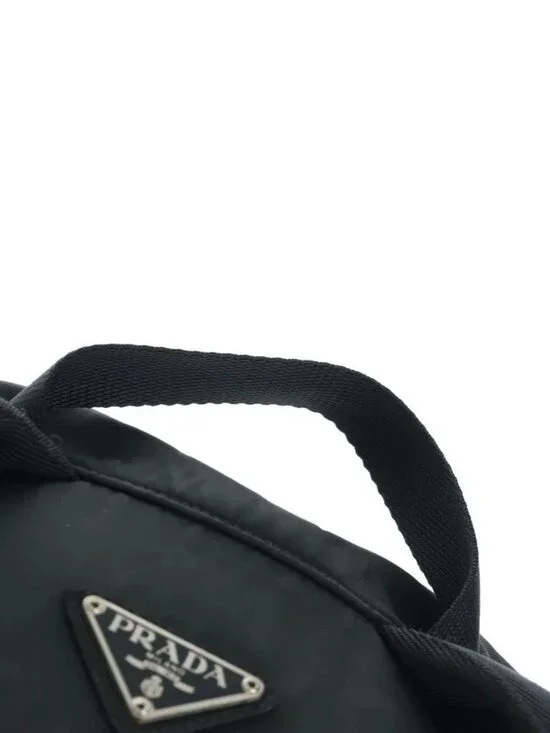 PRADA Backpack Nylon Black Silver Auth bs31873 - Picture 9 of 16